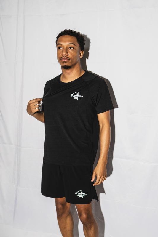 Hustle Motive Black athletic T shirt