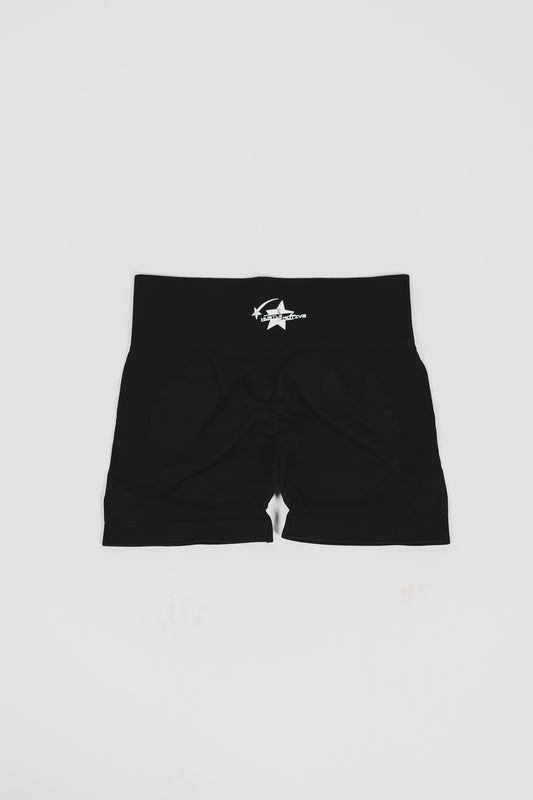 Hustle motive black womens shorts