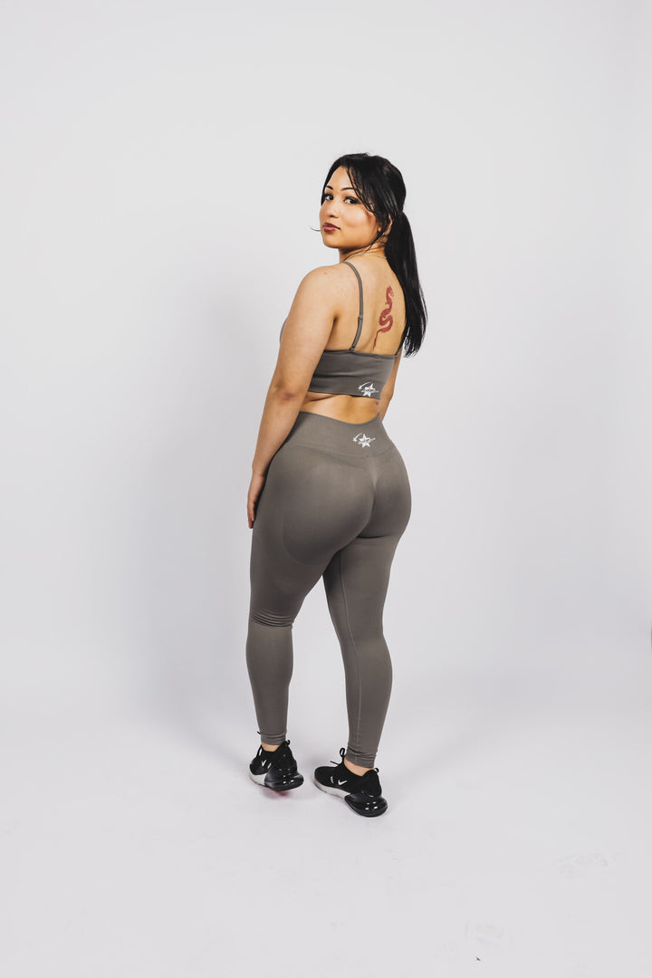 Hustle motive grey women’s leggings